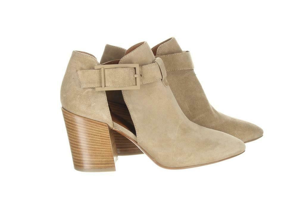 Aquatalia Women's Suede Cutout Booties Tan Ankle Boots Booties Sz. 5.5. - Premium Clothing, Shoes & Accessories:Women:Women's Shoes:Boots from Aquatalia - Just $131.29! Shop now at Finds For You