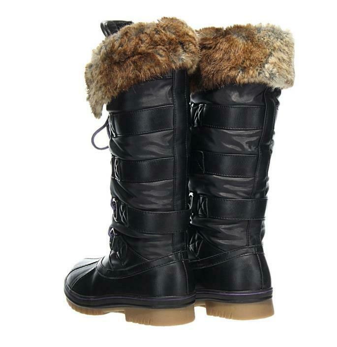Aquatherm Women's Santana Canada Donatella Tall Winter Lace Up Boots Faux Fur 6 - Premium Clothing, Shoes & Accessories:Women:Women's Shoes:Boots from Santana Canada - Just $45.44! Shop now at Finds For You