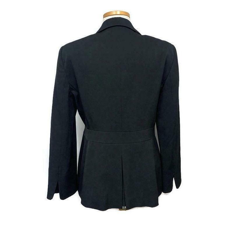 Armani Collezioni Wool Wrap Wool Blazer Size 46 EU 10 US Black Wear to Work - Premium Clothing, Shoes & Accessories:Women:Women's Clothing:Suits & Suit Separates from Armani - Just $51.50! Shop now at Finds For You