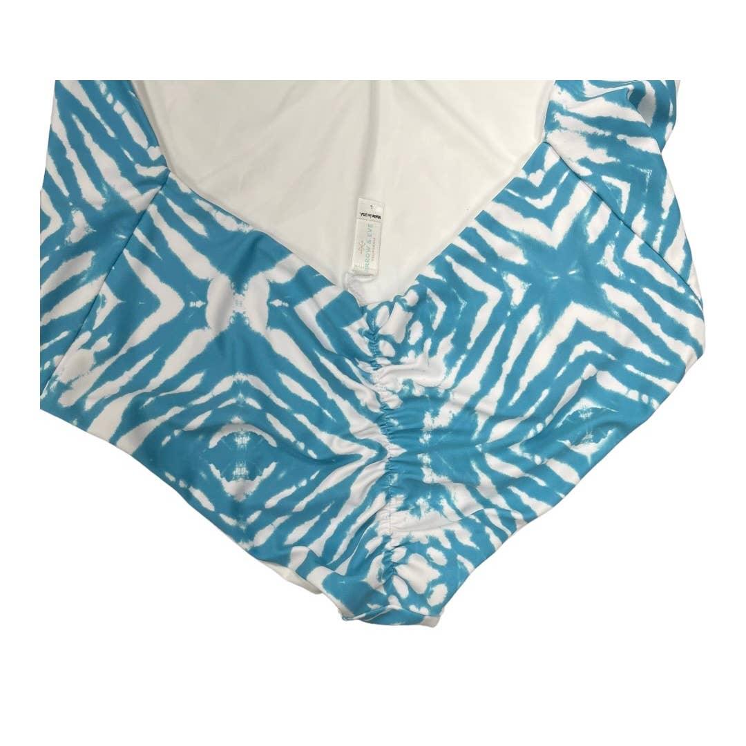 Arrow & Eve Revolve Skylar Reversible One Piece Swimsuit Ocean Ripple L New - Premium from Revolve - Just $99.00! Shop now at Finds For You