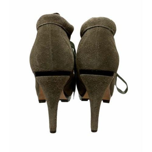Ash Poppy Heels Suede Leather Lace Up Womens Ankle Booties Size 37 EU 7 US - Premium Clothing, Shoes & Accessories:Women:Women's Shoes:Boots from Ash - Just $43.17! Shop now at Finds For You