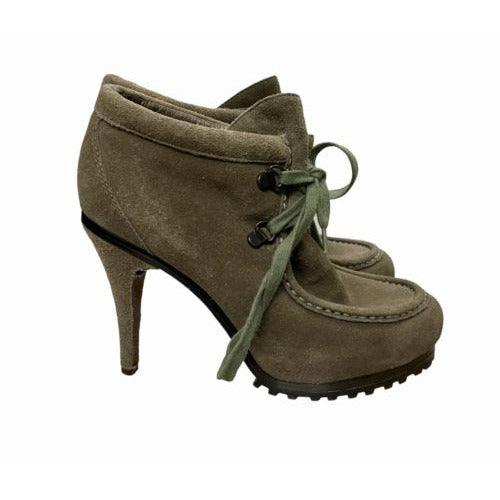 Ash Poppy Heels Suede Leather Lace Up Womens Ankle Booties Size 37 EU 7 US - Premium Clothing, Shoes & Accessories:Women:Women's Shoes:Boots from Ash - Just $43.17! Shop now at Finds For You