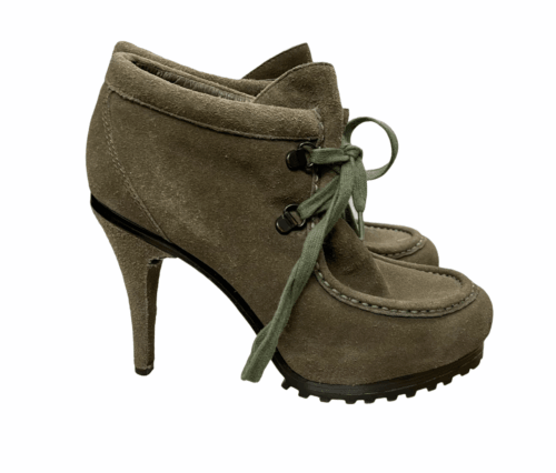 Ash Poppy Heels Suede Leather Lace Up Womens Ankle Booties Size 37 EU 7 US - Premium Clothing, Shoes & Accessories:Women:Women's Shoes:Boots from Ash - Just $43.17! Shop now at Finds For You