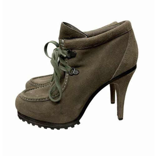 Ash Poppy Heels Suede Leather Lace Up Womens Ankle Booties Size 37 EU 7 US - Premium Clothing, Shoes & Accessories:Women:Women's Shoes:Boots from Ash - Just $43.17! Shop now at Finds For You