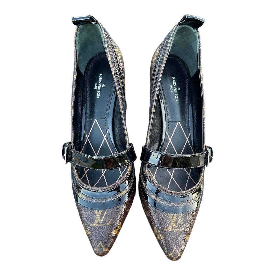 Louis Vuitton Star Power Monogram Low Heel Pumps Shoes Size 37 - Premium from Louis Vuitton - Just $689.0! Shop now at Finds For You