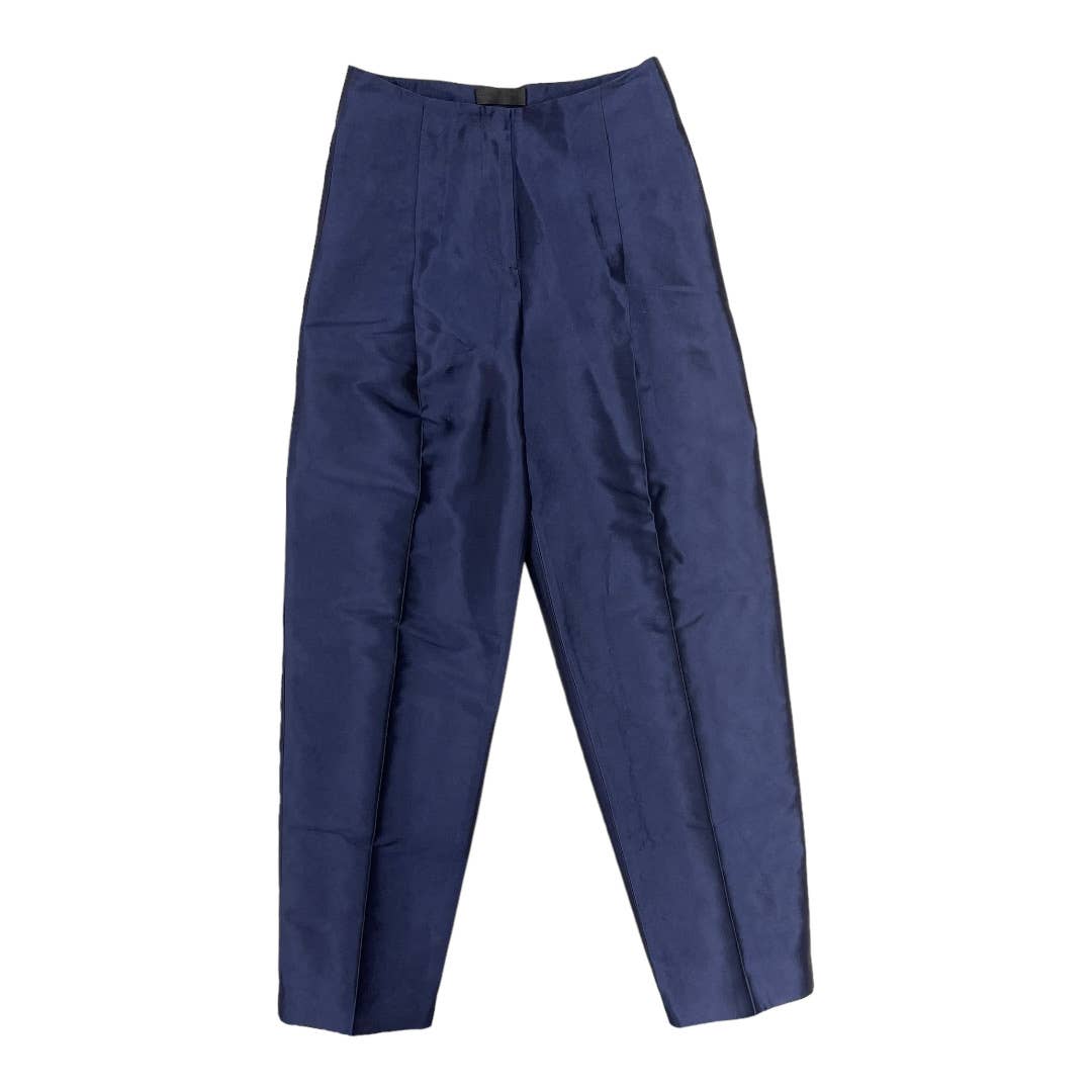 Costume National Silk Dress Pants Trousers Size 38 IT 2 US Navy New - Premium from Costume National - Just $129.00! Shop now at Finds For You