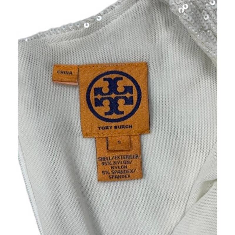 Tory Burch Sequin Short Sleeve Dress Formal Party Cocktail Size Small White - Premium from Tory Burch - Just $149.00! Shop now at Finds For You