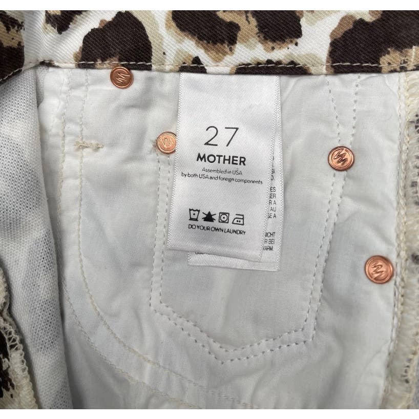 Mother High Waisted Look Touch of the Tiger Ankle Fray Jeans Size 27 - Premium from MOTHER - Just $119.0! Shop now at Finds For You