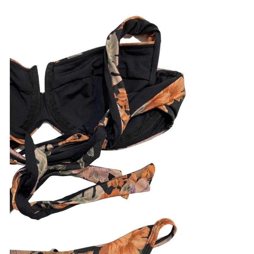 L*SPACE Set Camellia Floral D Cup Bikini Top Jay Bikini Bottom M New - Premium from L*SPACE - Just $129.0! Shop now at Finds For You