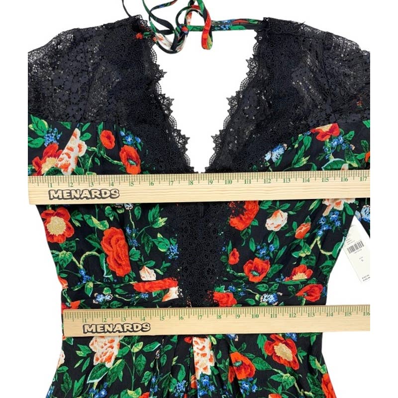 Anthropologie Lacy V Neck Floral Mini Dress Long Sleeve Size 6 New - Premium from Anthropologie - Just $149.00! Shop now at Finds For You