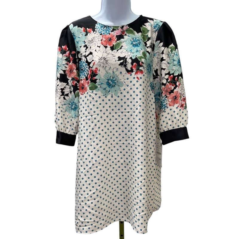 Zara Polka Dot and Floral Dress Size M - Premium from ZARA - Just $59.0! Shop now at Finds For You