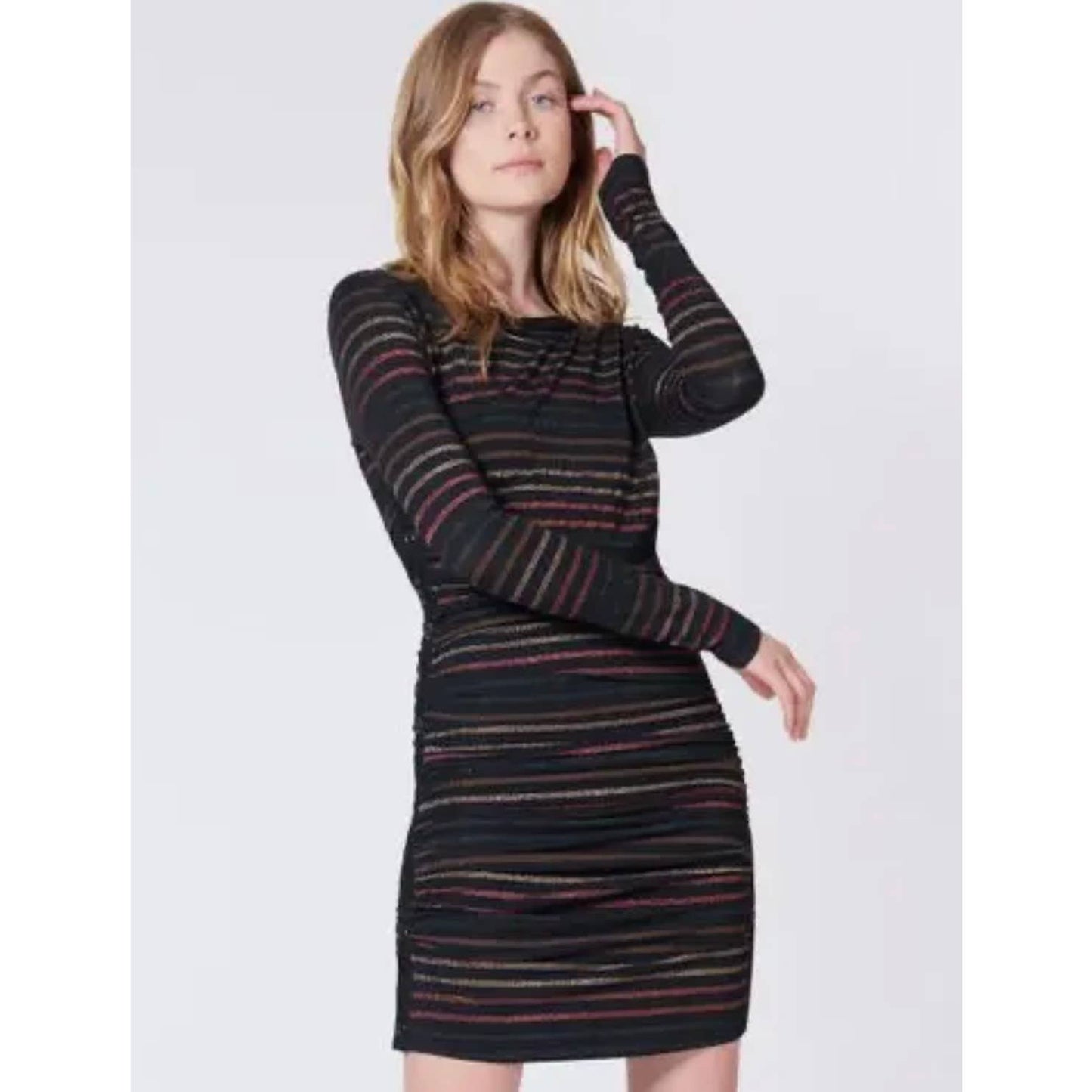 Veronica Beard Daphne Striped Ruched Bodycon Dress Size XS - Premium from VERONICA BEARD - Just $0.0! Shop now at Finds For You