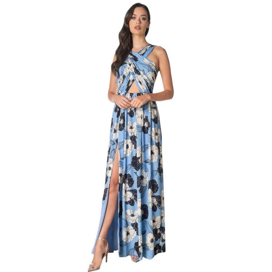 Dress The Population Rose Floral Maxi Dress Gown Size S Blue - Premium  from Dress The Population - Just $189.0! Shop now at Finds For You