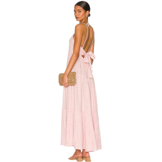 L*SPACE Revolve Santorini Maxi Dress Size XS Rose Quartz New Barbiecore - Premium  from L*SPACE - Just $159.0! Shop now at Finds For You