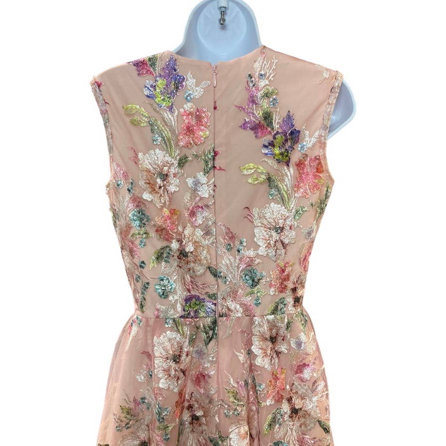 New S Size Barbiecore Dress The Population Samantha Embroidered Ruffle - Premium from Dress The Population - Just $149! Shop now at Finds For You