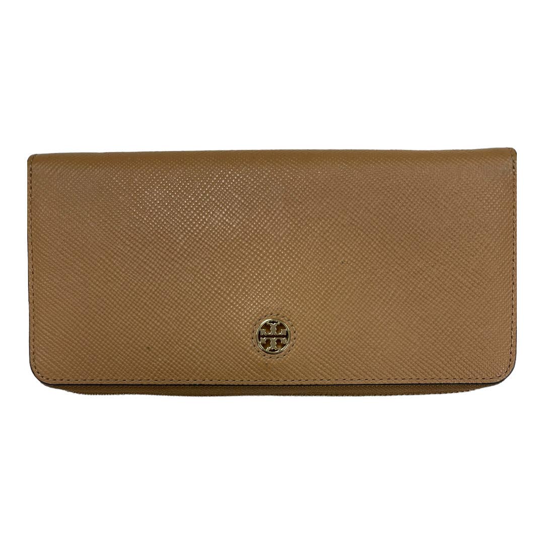Tory Burch Robinson Continental Long Leather Wallet Camel - Premium from Tory Burch - Just $159.00! Shop now at Finds For You
