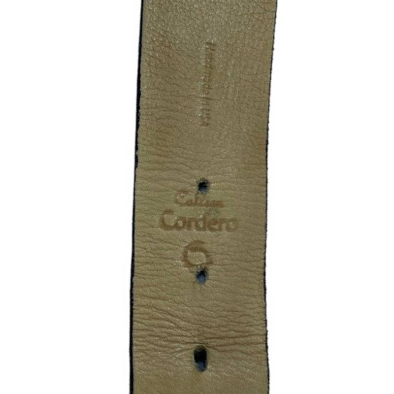 Caleen Cordero Studded Leather Rustic Belt Black Hand Crafted - Premium from Calleen Cordero - Just $179.0! Shop now at Finds For You