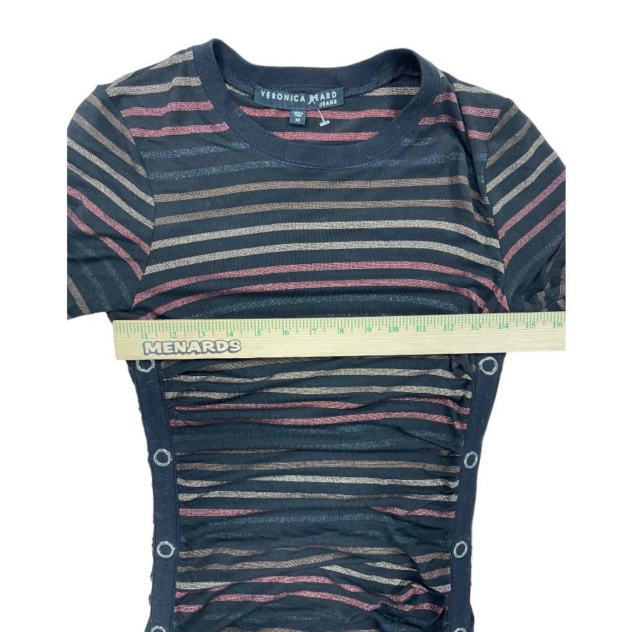 Veronica Beard Daphne Striped Ruched Bodycon Dress Size XS - Premium from VERONICA BEARD - Just $0.0! Shop now at Finds For You