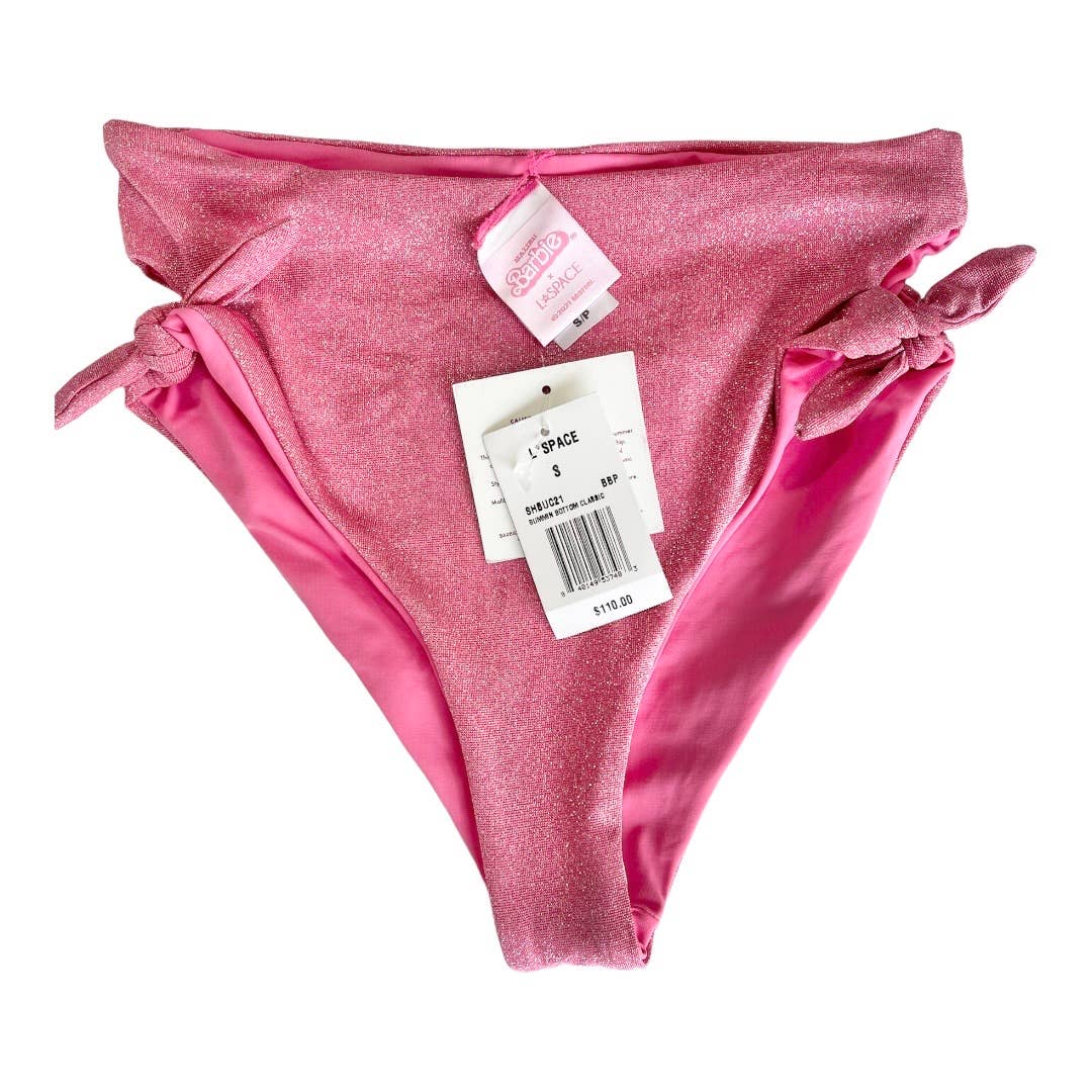 L’Space Malibu Barbie Bummin Bikini Bottom Classic S Barbiecore Pink - Premium from L*SPACE - Just $110.0! Shop now at Finds For You