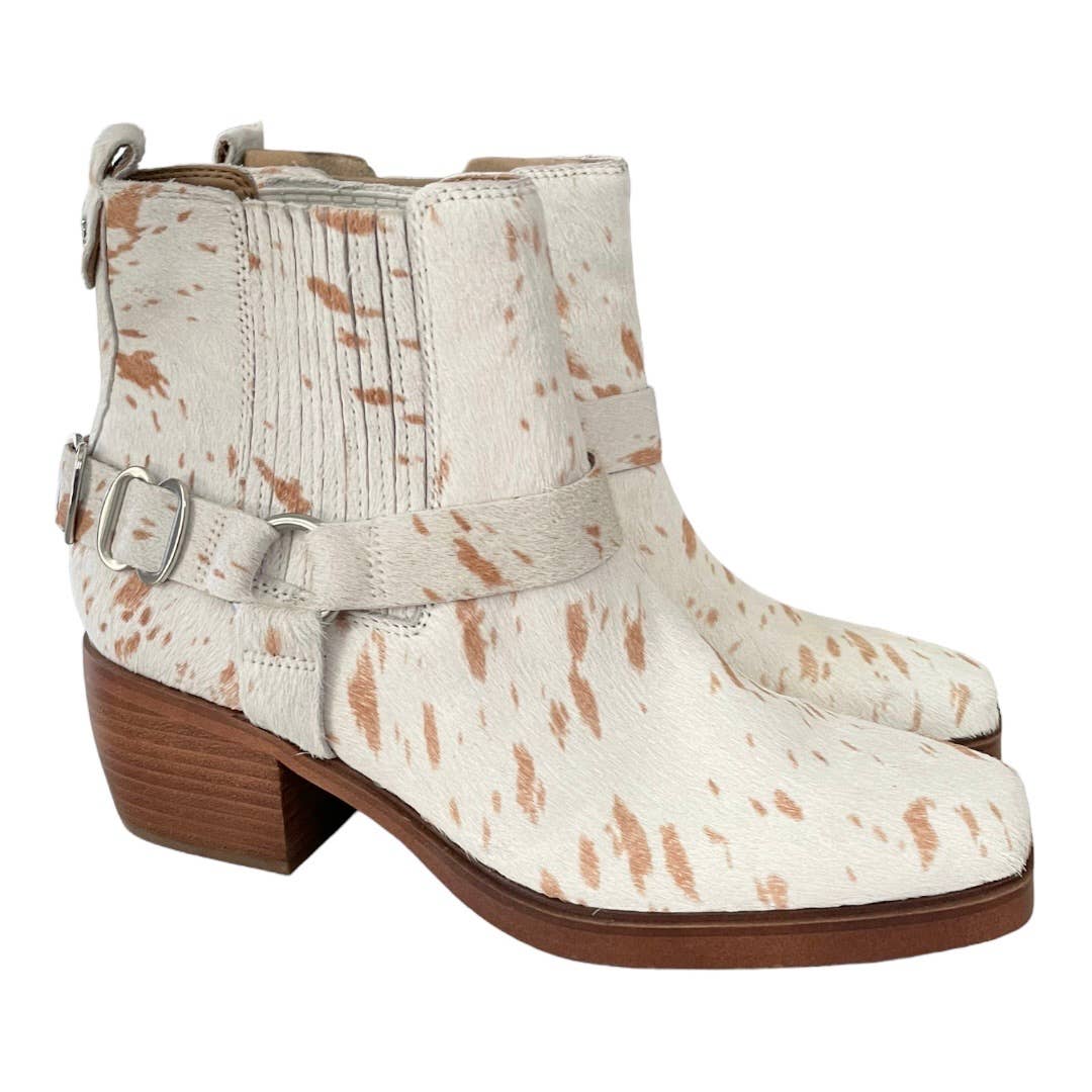 Sam Edelman Bellamie Boots Bootie Calf Hair Block Heel Sz 9 - Premium from Sam Edelman - Just $159.00! Shop now at Finds For You