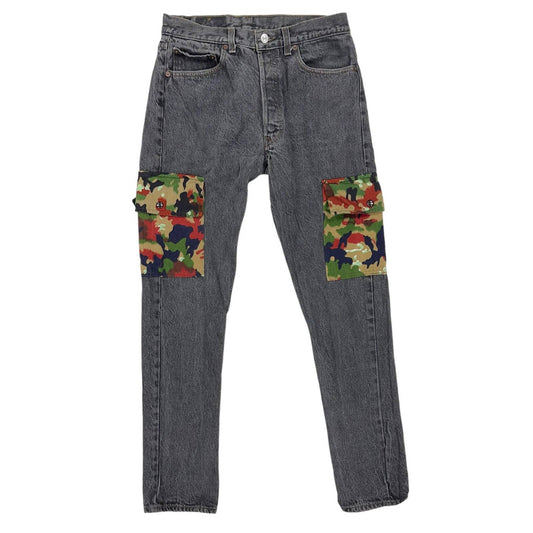 Urban Outfitters Vintage 80’s Levi’s Camo Embellished Jeans Size 33 - Premium  from Levi's - Just $129.0! Shop now at Finds For You
