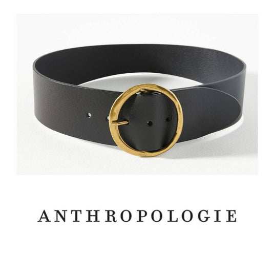 Anthropologie Wide Leather Belt Size XS/S Black New - Premium  from Anthropologie - Just $98.0! Shop now at Finds For You