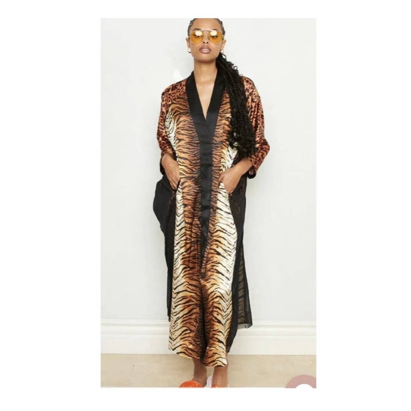 We are HAH Haht Eye of the Tiger Caftan Kimono Robe Size Small New - Premium from We are Hah - Just $119.0! Shop now at Finds For You