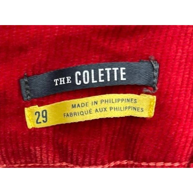 Anthropologie Maeve Colette Corduroy Pants Size 29 Red New - Premium from Anthropologie - Just $145.0! Shop now at Finds For You