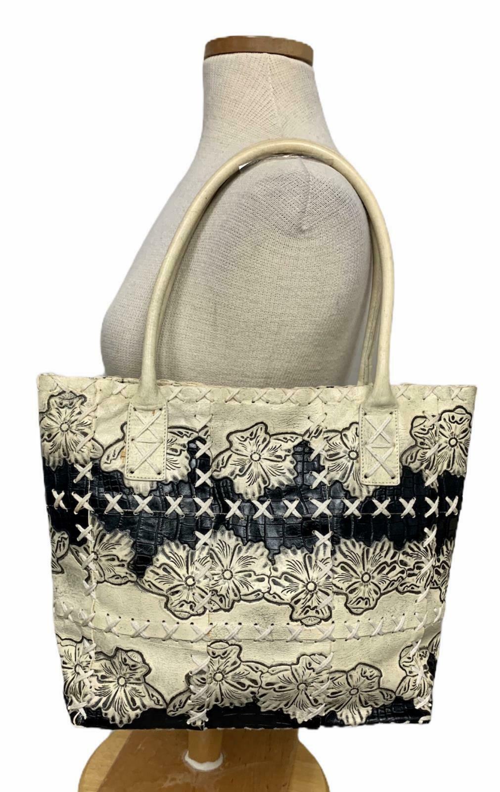 Berge Handbag Purse Tote Made In Italy Leather Patchwork Boho Artisan Designer - Premium Clothing, Shoes & Accessories:Women:Women's Bags & Handbags from Berge Made in Italy - Just $60.59! Shop now at Finds For You