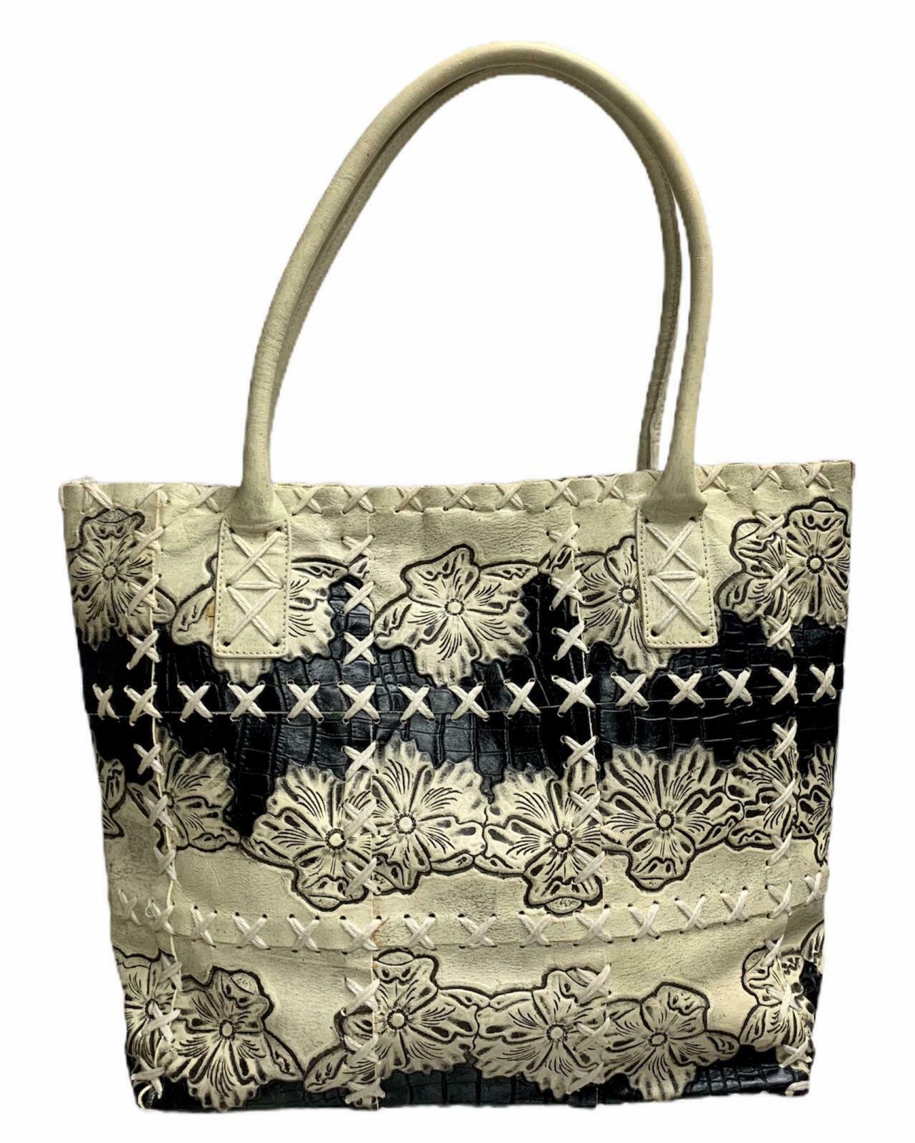 Berge Handbag Purse Tote Made In Italy Leather Patchwork Boho Artisan Designer - Premium Clothing, Shoes & Accessories:Women:Women's Bags & Handbags from Berge Made in Italy - Just $60.59! Shop now at Finds For You