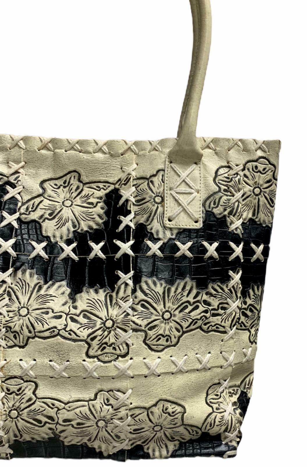 Berge Handbag Purse Tote Made In Italy Leather Patchwork Boho Artisan Designer - Premium Clothing, Shoes & Accessories:Women:Women's Bags & Handbags from Berge Made in Italy - Just $60.59! Shop now at Finds For You