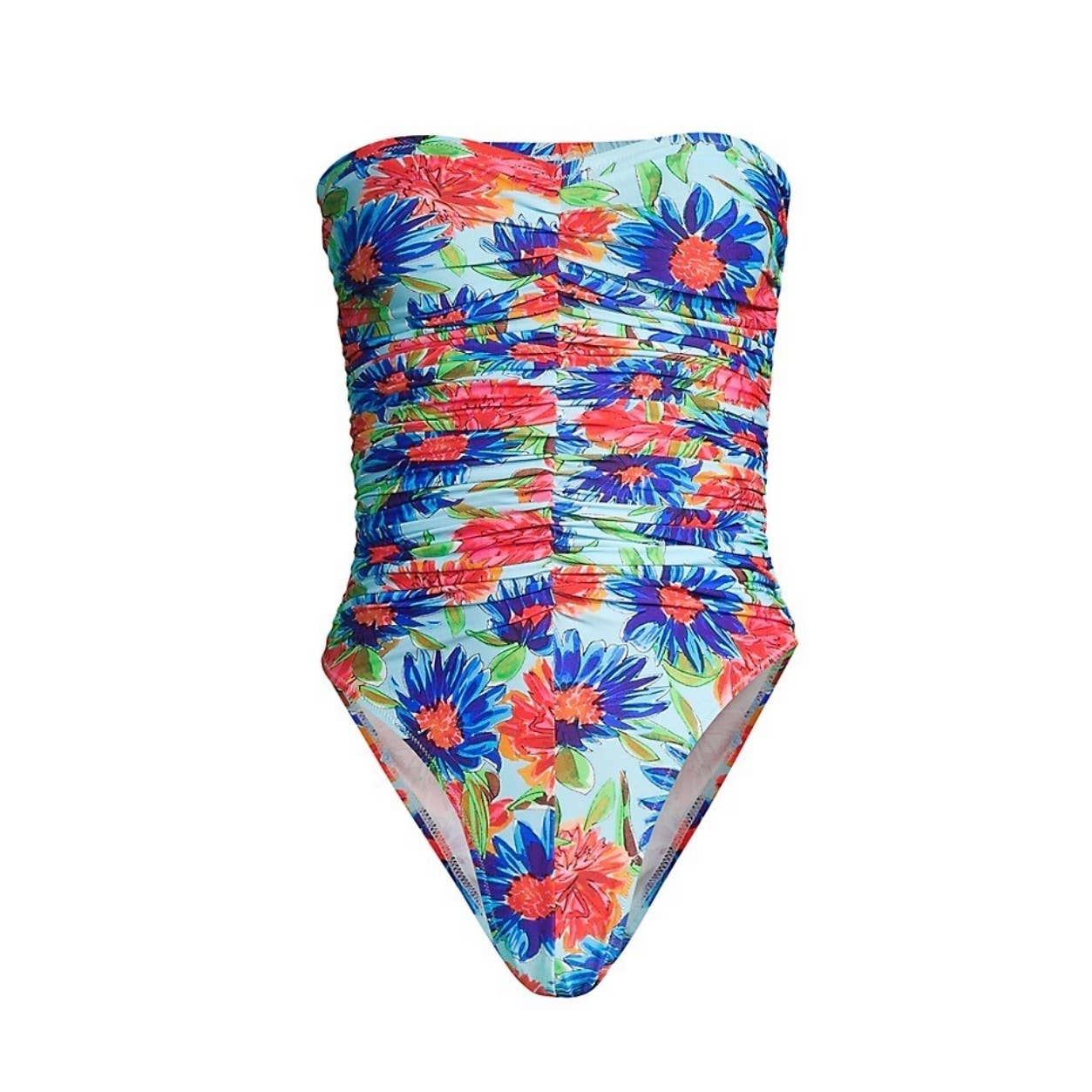 Milly Cabana Dahlia Floral Ruched One Piece Swimsuit S New - Premium from Milly - Just $99! Shop now at Finds For You