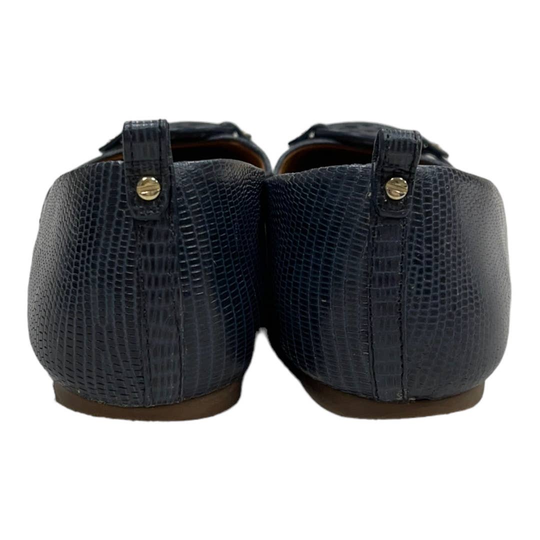 Tory Burch Mini Miller Ballet Flats Shoes Size 8.5 Navy Leather - Premium from Tory Burch - Just $149.0! Shop now at Finds For You