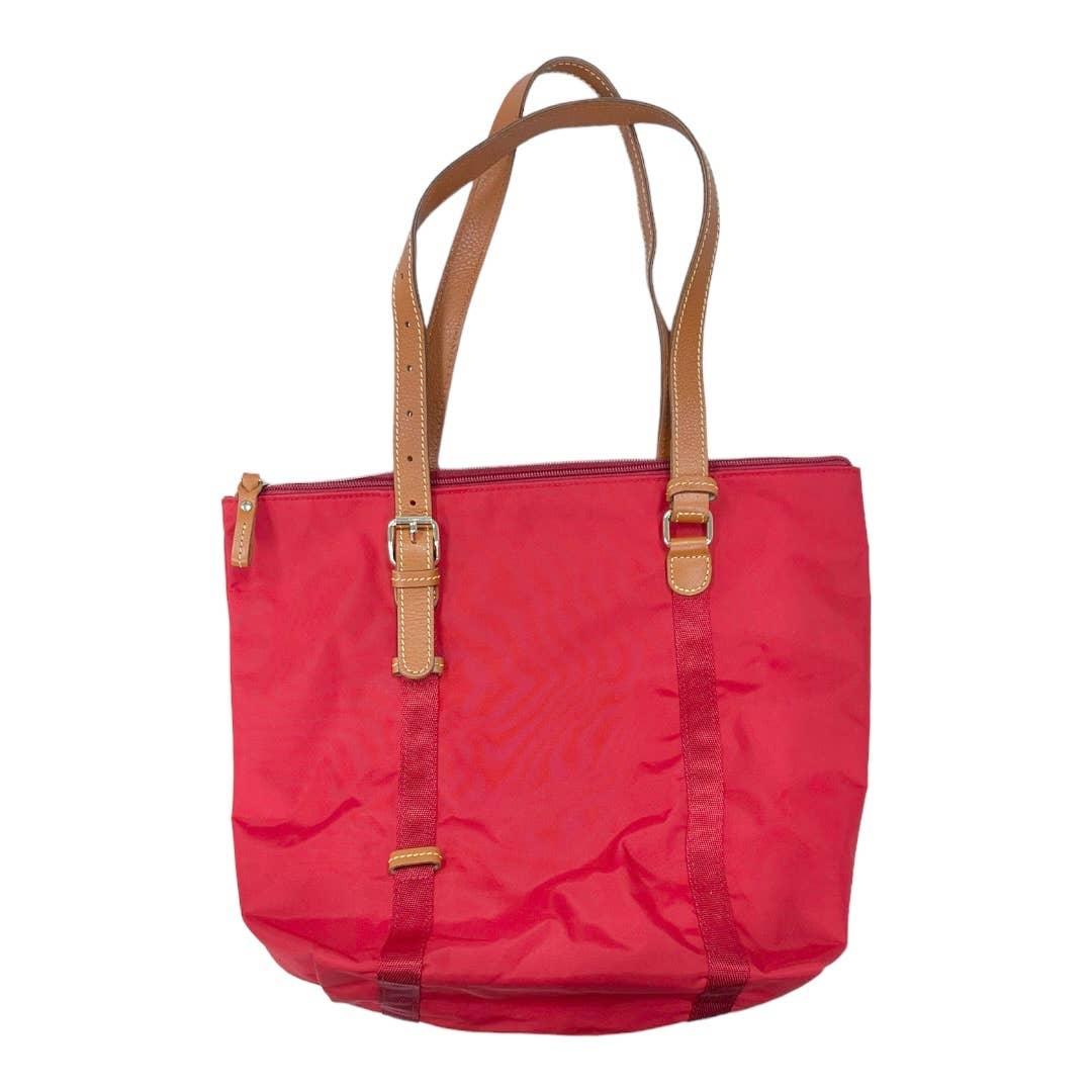 Brics Milano Nylon Leather Trim Packable Bag Handbag Tote Red New - Premium from Bric's - Just $99.00! Shop now at Finds For You