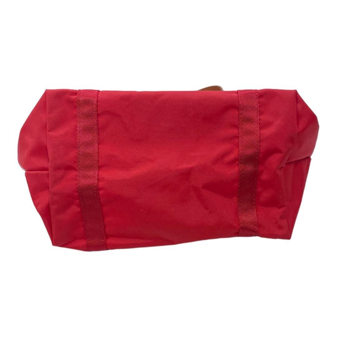 Brics Milano Nylon Leather Trim Packable Bag Handbag Tote Red New - Premium from Bric's - Just $99.00! Shop now at Finds For You