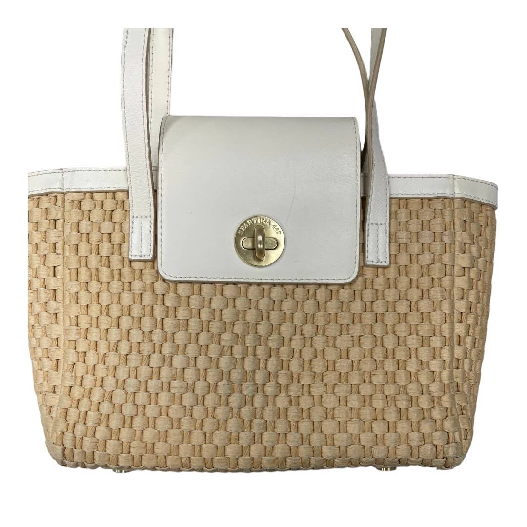 Spartina 446 Bamboo Moon Layla Woven Leather Shoulder Bag Handbag - Premium from Spartina 449 - Just $189.00! Shop now at Finds For You