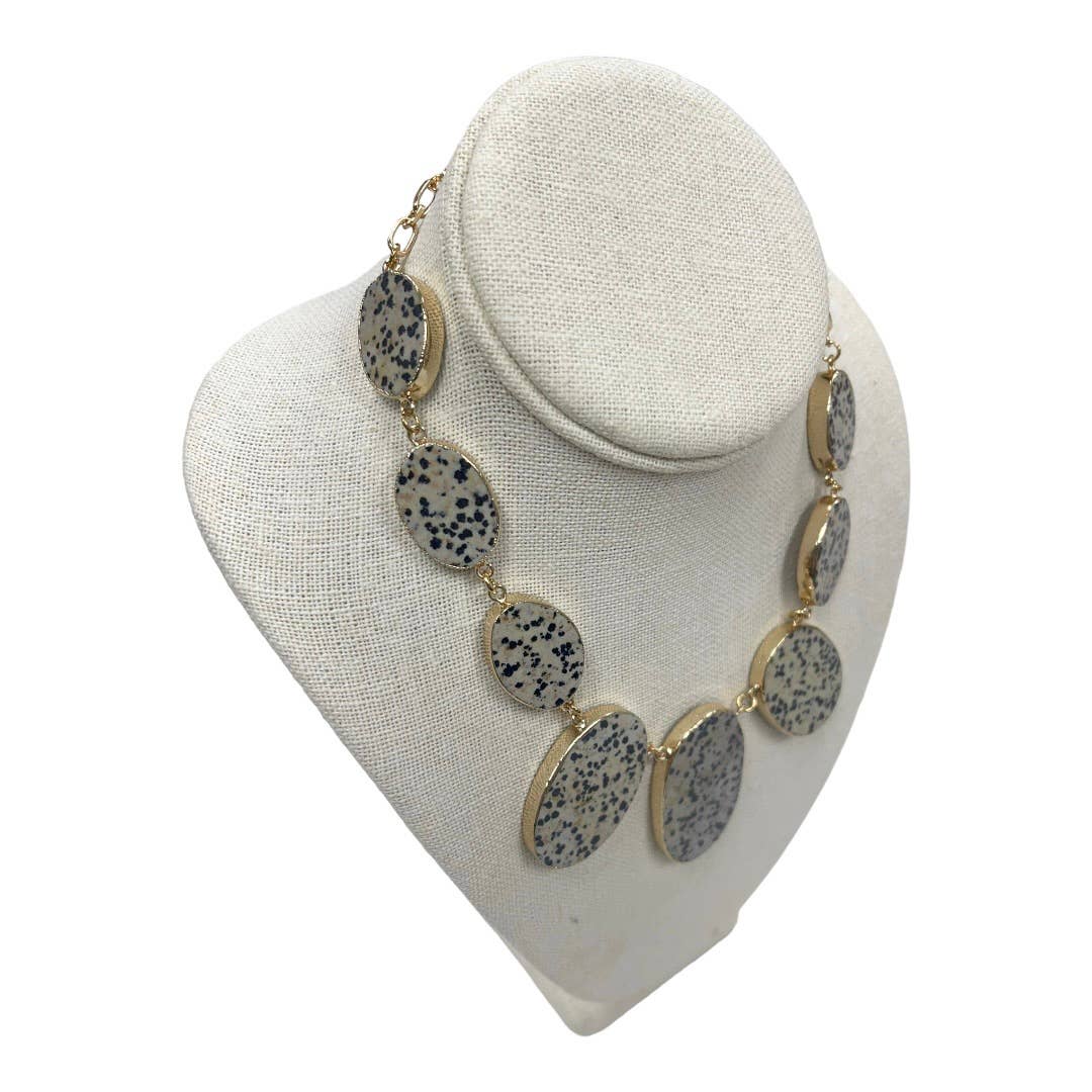 Anthropologie Beth Ward Studio Neutral Stone Statement Necklace New - Premium from Anthropologie - Just $79.0! Shop now at Finds For You