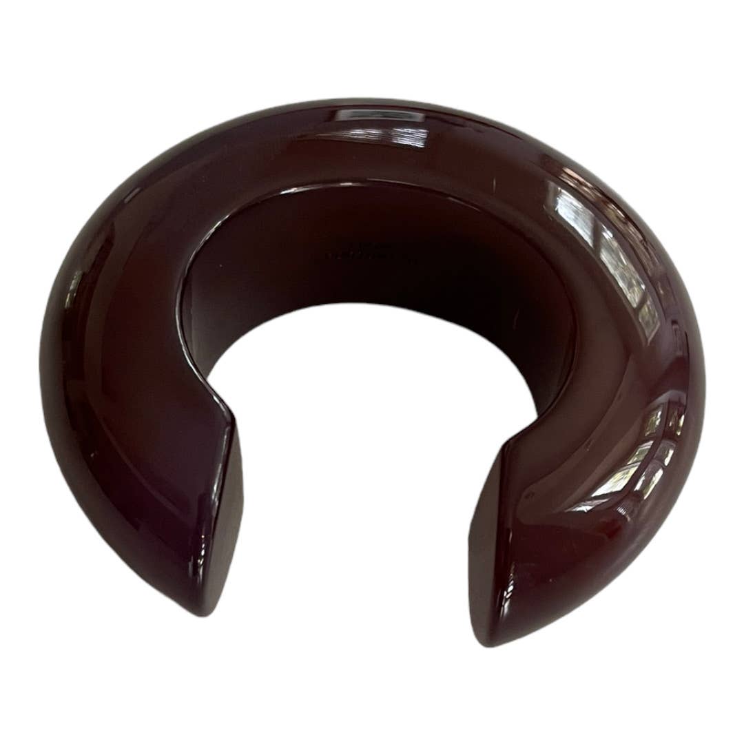 Lizzie Fortunato Arc Resin Statement Cuff Bracelet Brown - Premium from Lizzie Fortunato - Just $125.0! Shop now at Finds For You