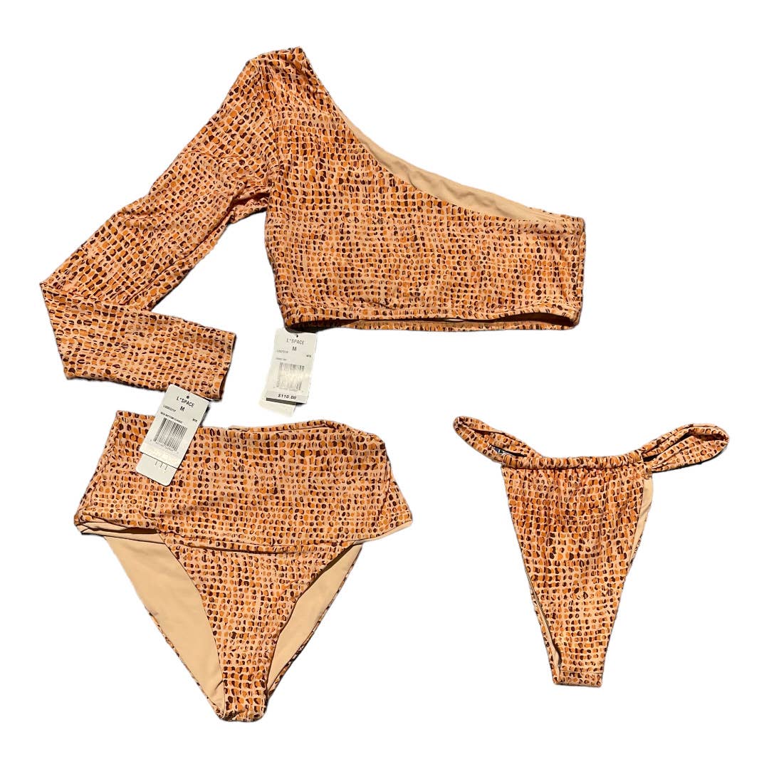 L*SPACE 3 Pc Set Wild Bunch Cardi Top, Debi Bikini Bottom Classic Des Bottom M - Premium from L*SPACE - Just $99.0! Shop now at Finds For You