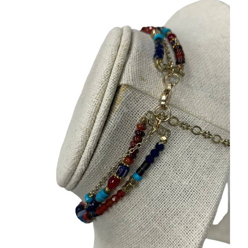Free People Boho Multi Stand Evil Eye Necklace New - Premium from Free People - Just $65.0! Shop now at Finds For You