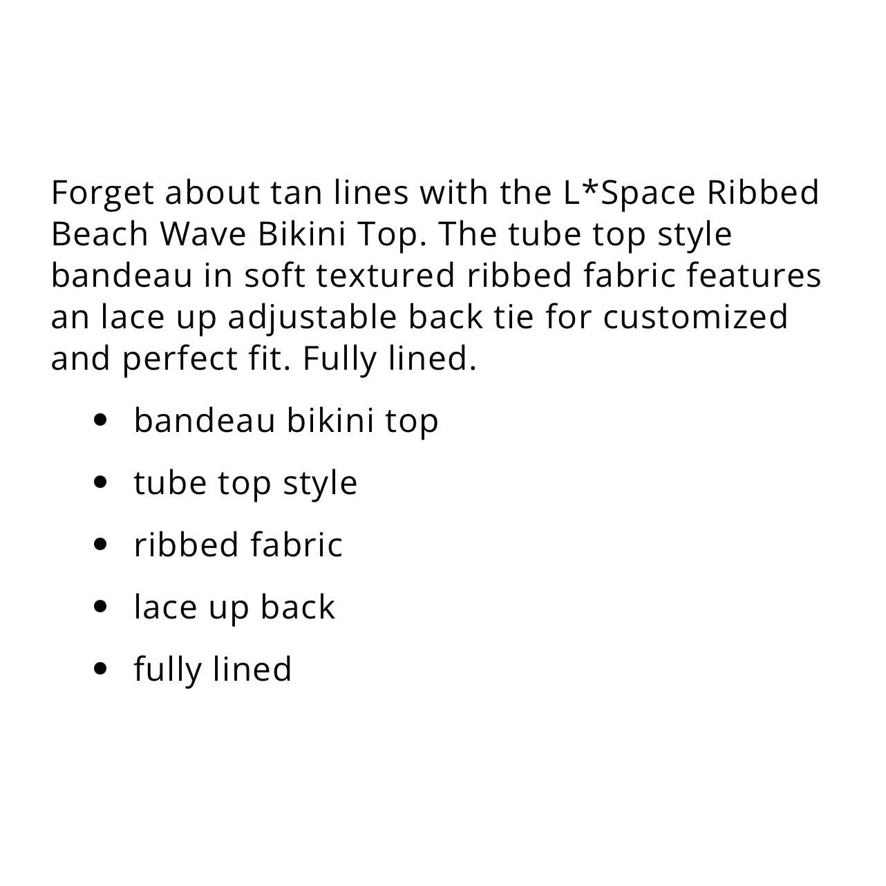 L*SPACE Ribbed Beach Wave Bandeau Top Frenchi High Waist Bikini Bottom Yellow New - Premium from L*SPACE - Just $79.00! Shop now at Finds For You