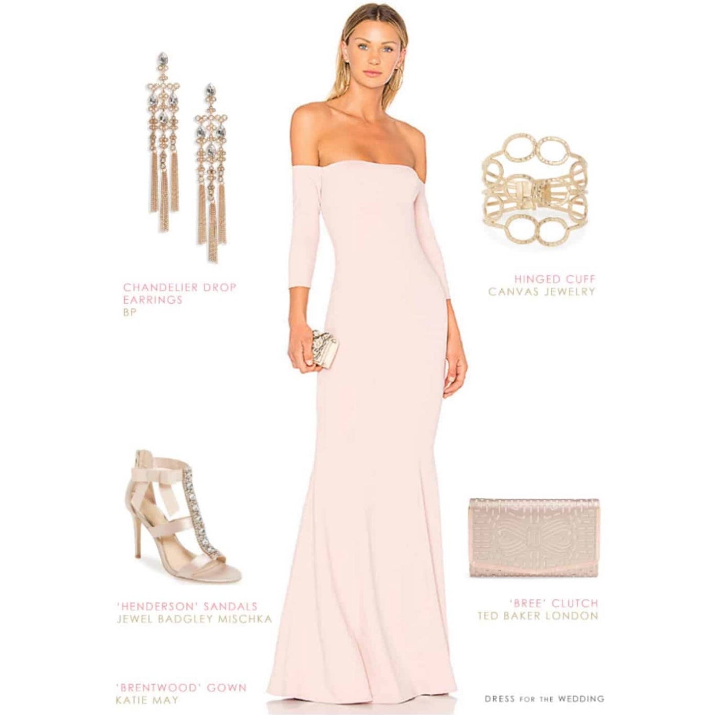Katie May Revolve Brentwood Off The Shoulder Long Dress Gown Size 14 Gray Taupe New - Premium from Katie May - Just $139.0! Shop now at Finds For You