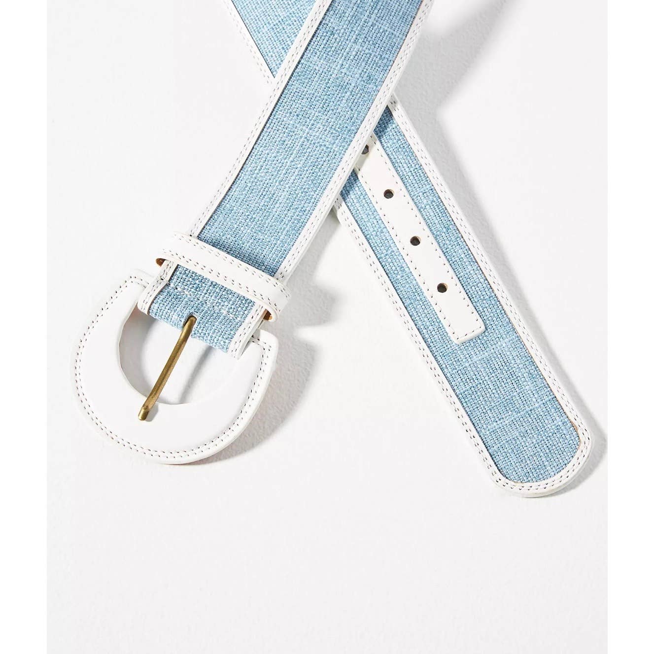 Anthropologie Colorblock Woven Leather Belt Size Medium - Premium from Anthropologie - Just $65.0! Shop now at Finds For You