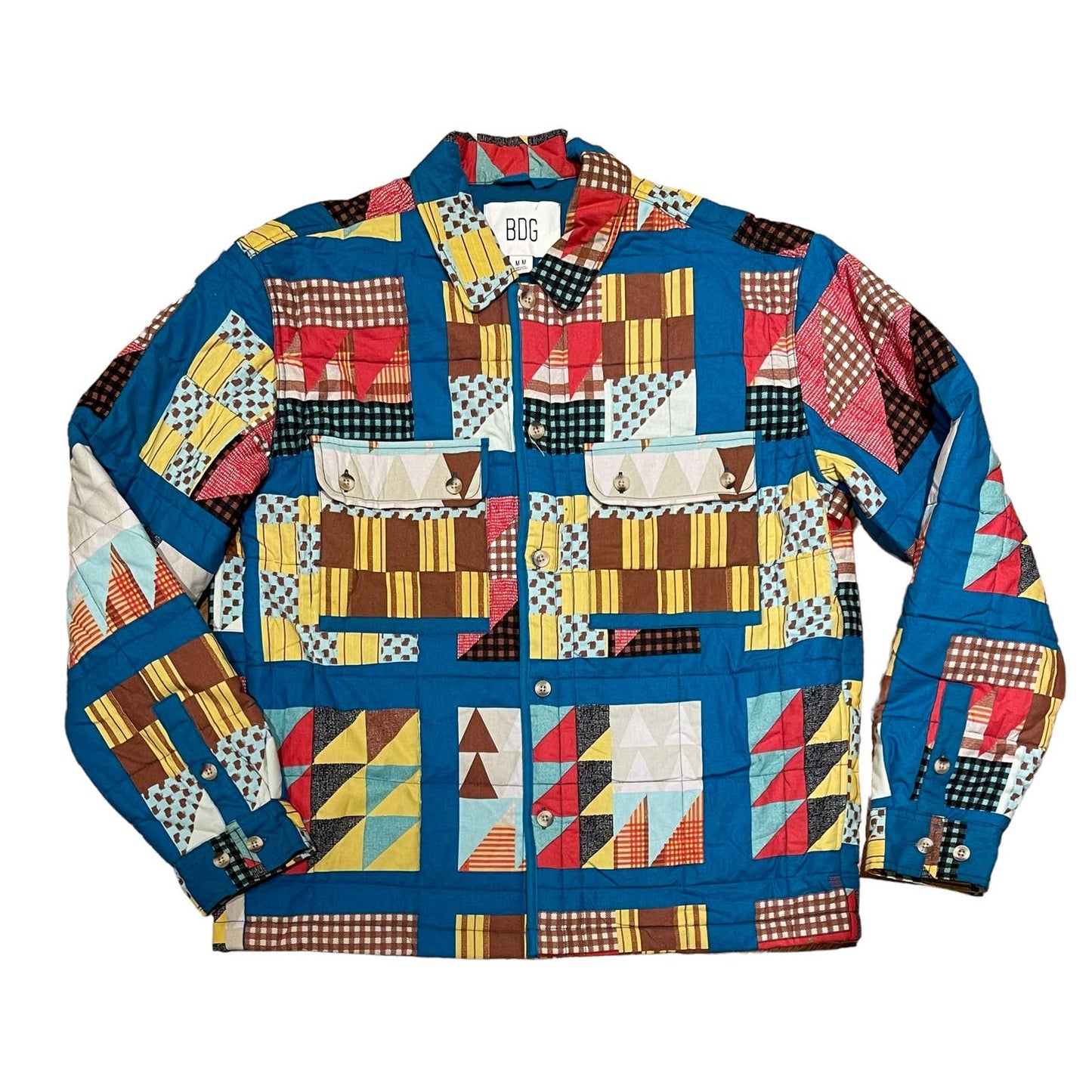 Urban Outfitters UO BDG Patchwork Quilt Shrt Jacket Size M New - Premium from Urban Outfitters - Just $129.0! Shop now at Finds For You