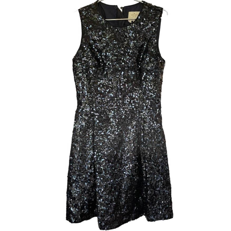 Kate Spade Tokyo Fit and Flare Sequin Dress Navy Size 10 New - Premium from Kate Spade - Just $300.0! Shop now at Finds For You