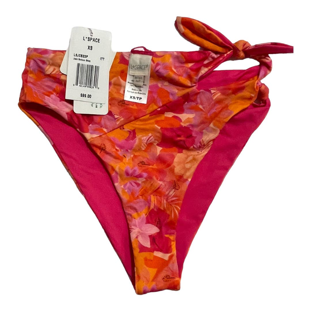 L*SPACE Revolve Gizelle Bikini Top Jack Bottom Bitsy Into The Tropics XS New Barbiecore - Premium from L*SPACE - Just $89.0! Shop now at Finds For You