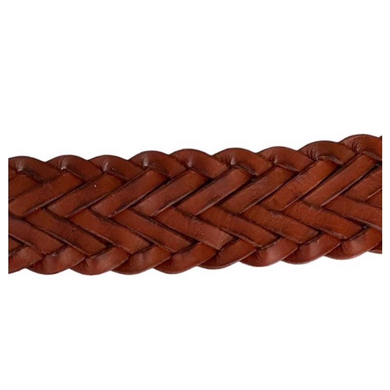 Anthropologie Cognac Woven Waist Leather Belt Size Small New - Premium from Anthropologie - Just $79.0! Shop now at Finds For You