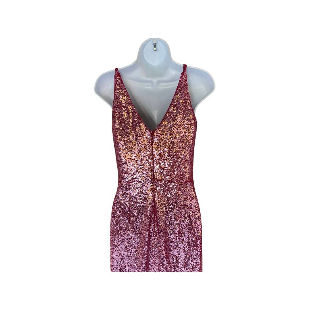 Dress The Population Barbiecore Sequin Surplus Wrap Dress Size S Pink - Premium from Dress The Population - Just $179.0! Shop now at Finds For You