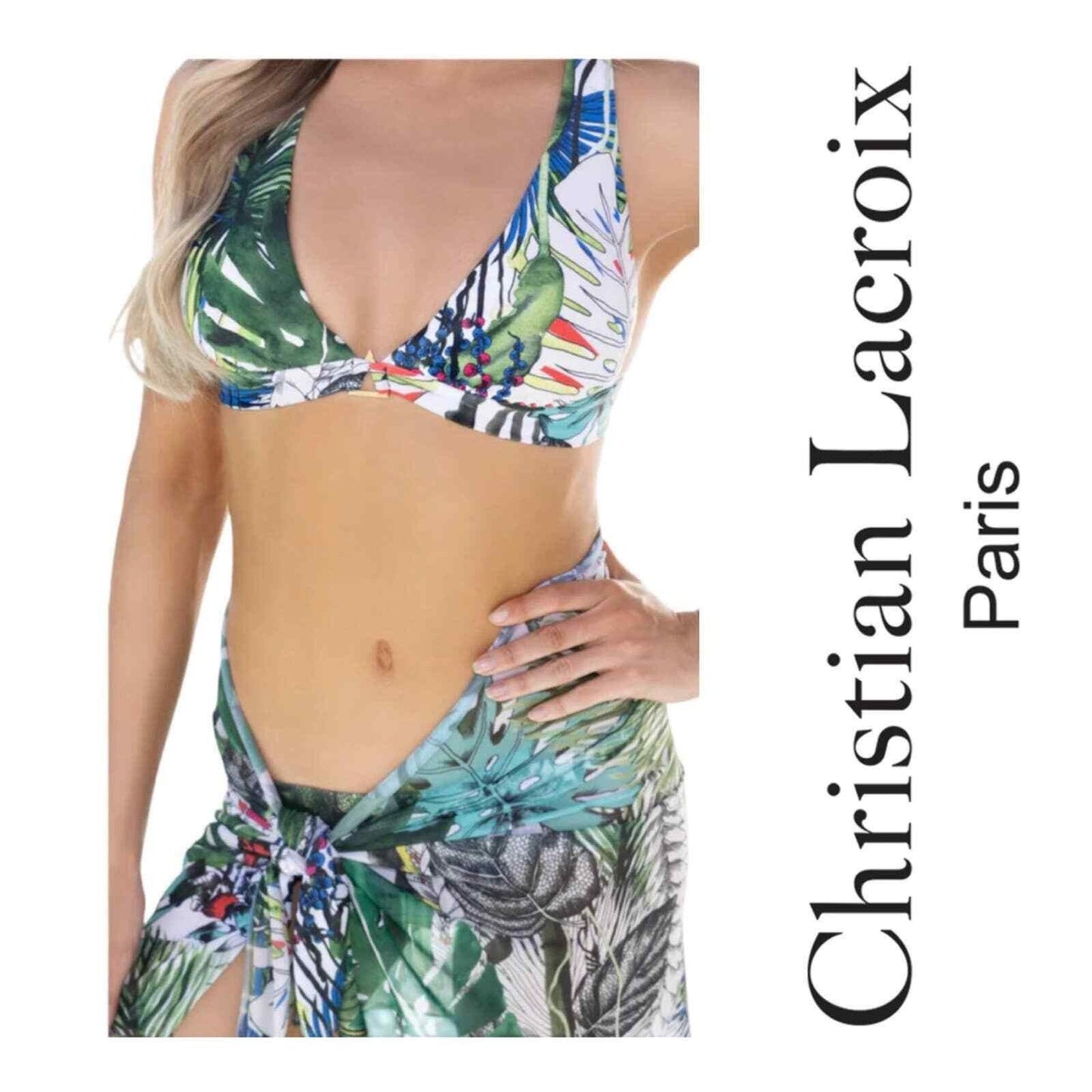 Christian Lacroix Swiminista Superb Long Sarong Jardin Exochic Print New one-size fits all - Premium Clothing, Shoes & Accessories:Baby:Baby & Toddler Clothing:Bottoms from Swiminista - Just $68.00! Shop now at Finds For You