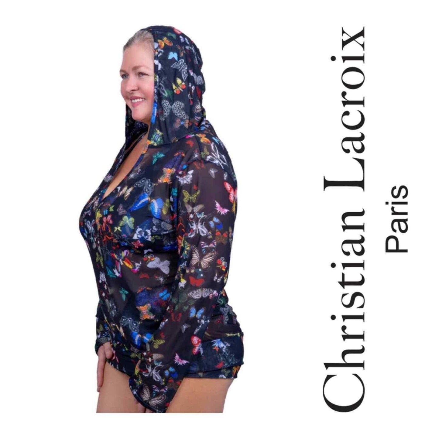Christian Lacroix x Swiminista Terrific Butterfly Mesh Hoodie New S/M - Premium Clothing, Shoes & Accessories:Baby:Baby & Toddler Clothing:Bottoms from Christian Lacroix - Just $68.00! Shop now at Finds For You